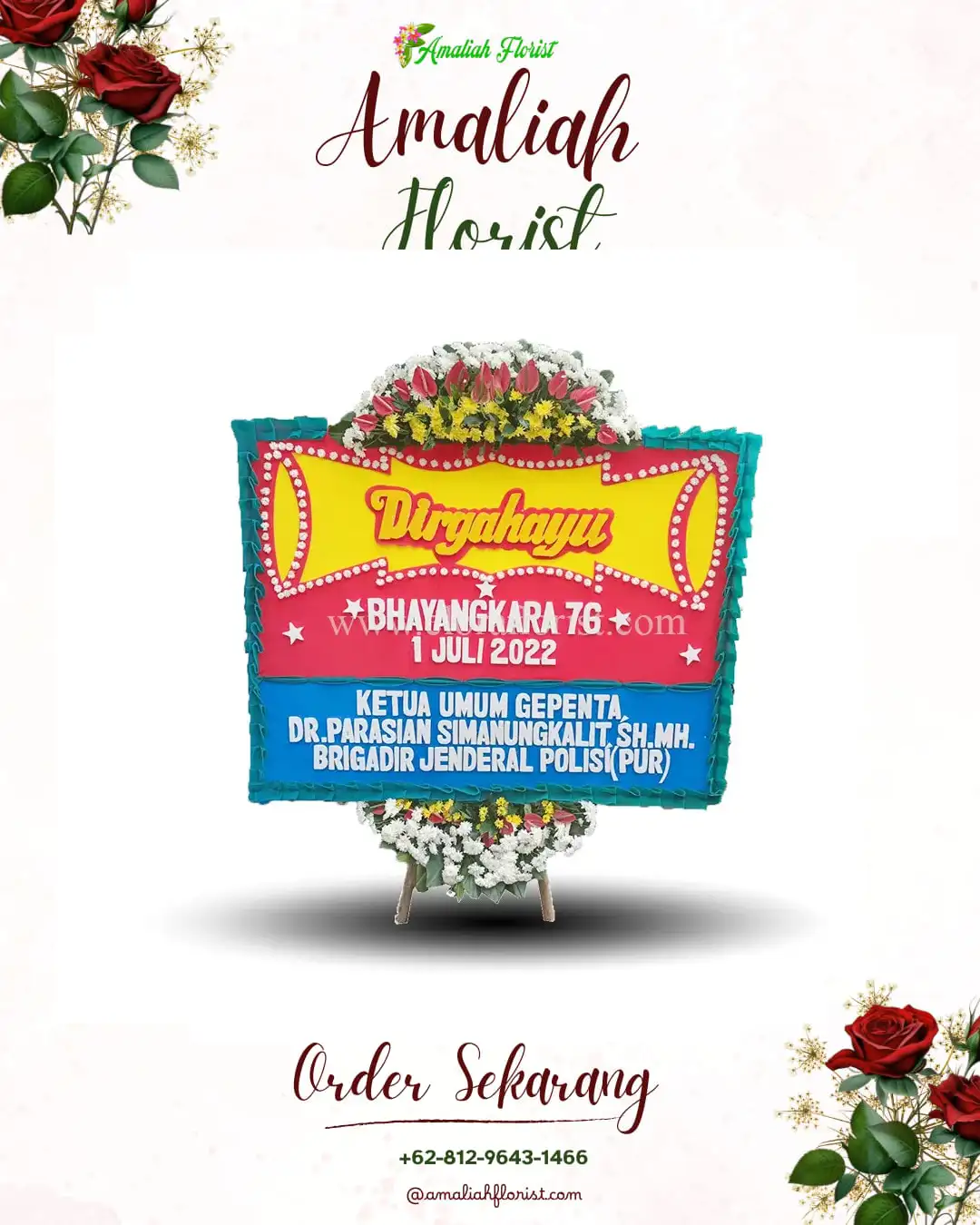 Papan Bunga HUT Ulang Tahun Kebonagung